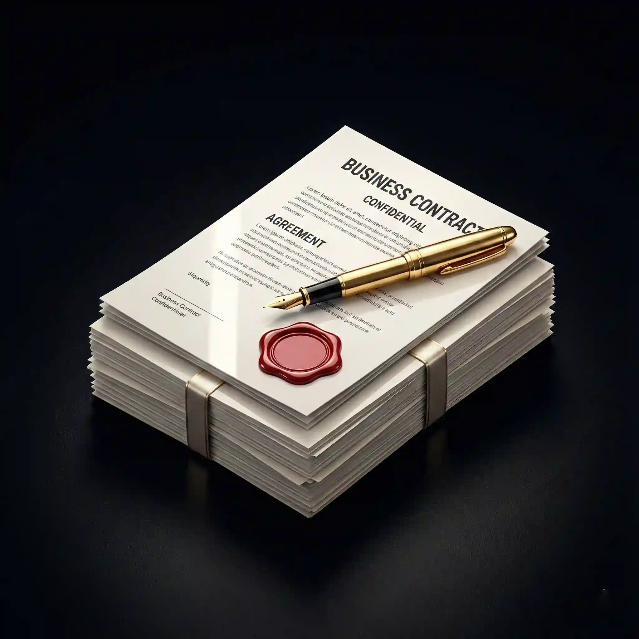 آیکون سه بعدی عقد قرارداد رسمی و شفاف ساخت اسکیپ روم